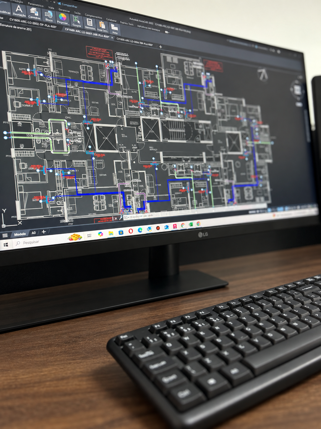 Projeto completo de climatização desenvolvido em CAD